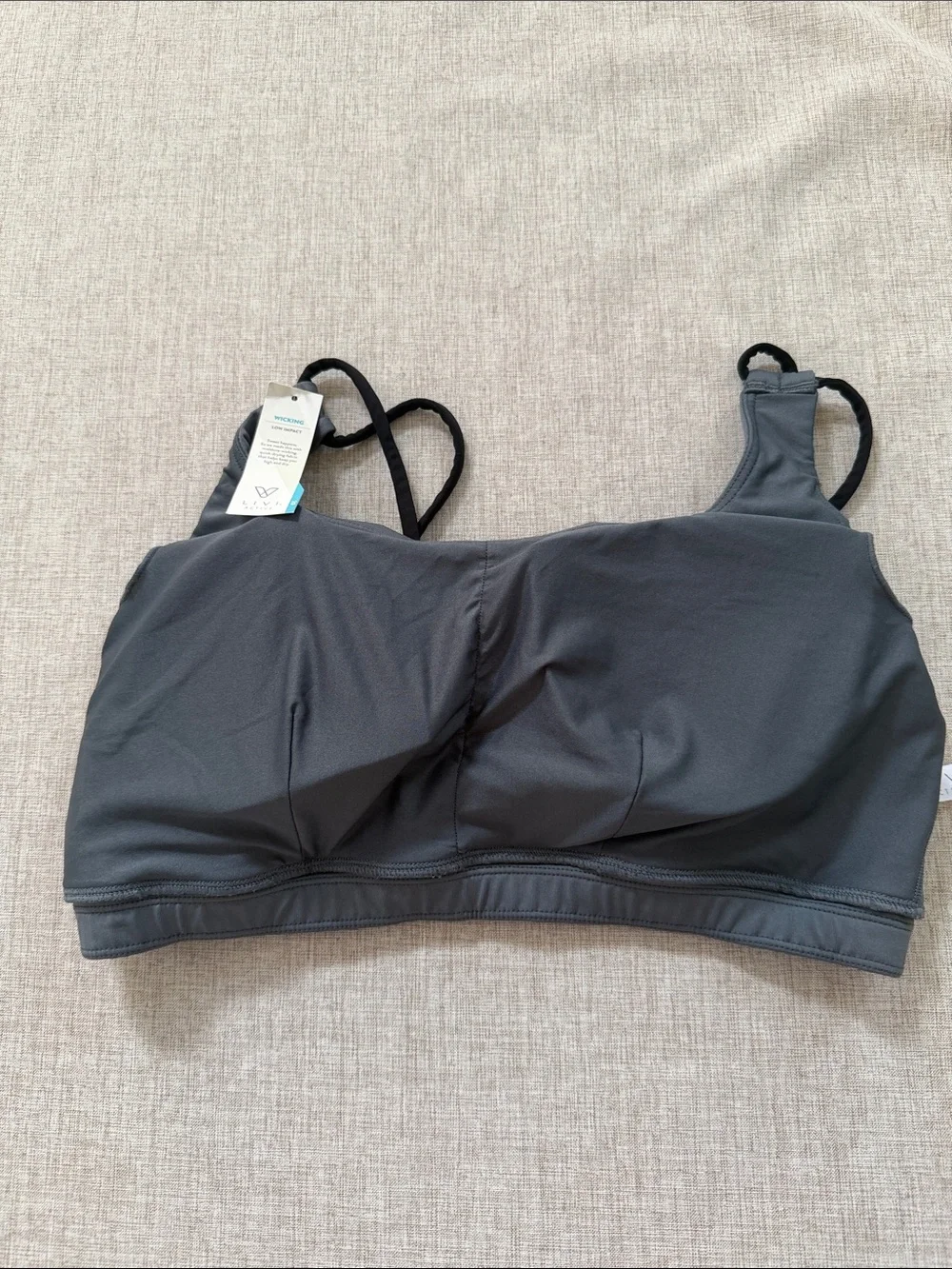 Livi Lane Bryant Sports Bra Sz 20 Low Impact Wireless athletic gym yoga lounge - Picture 6 of 8